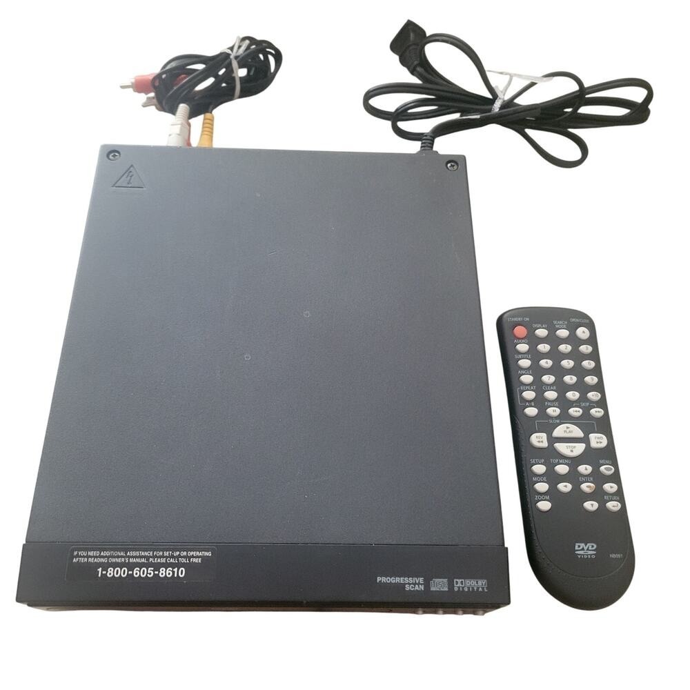 Magnavox DP100MW8B DVD Player Progressive Scan with Remote‎ and RCA Cables Black